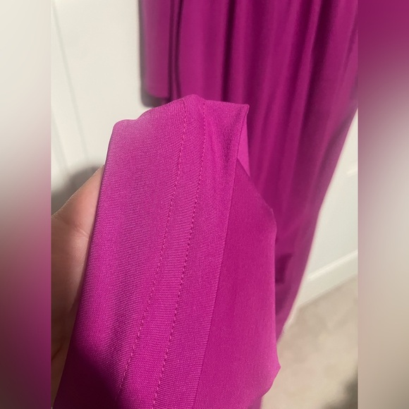 🩷Magenta/Fusha Color Long Sleeve Dress W pockets🩷 - Picture 7 of 7